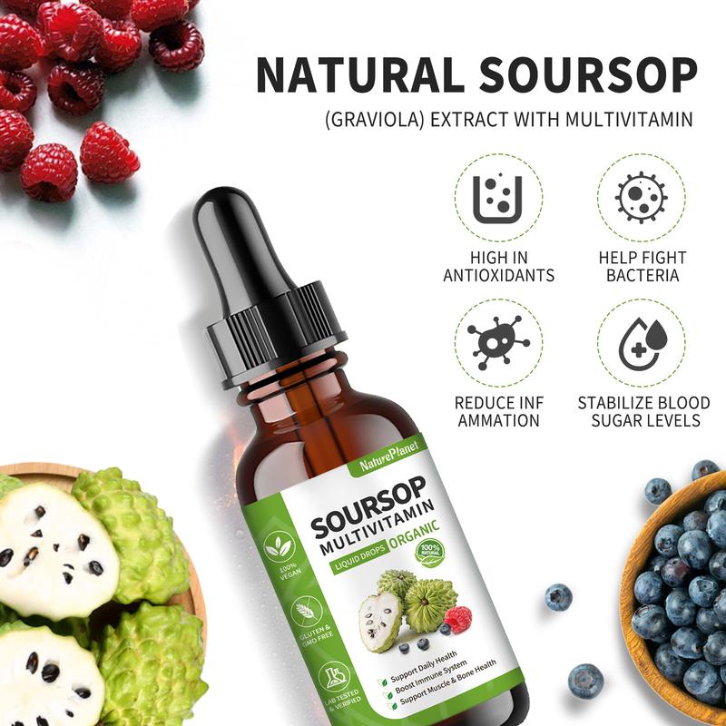 Organic Soursop Extract with Multi-vitamin