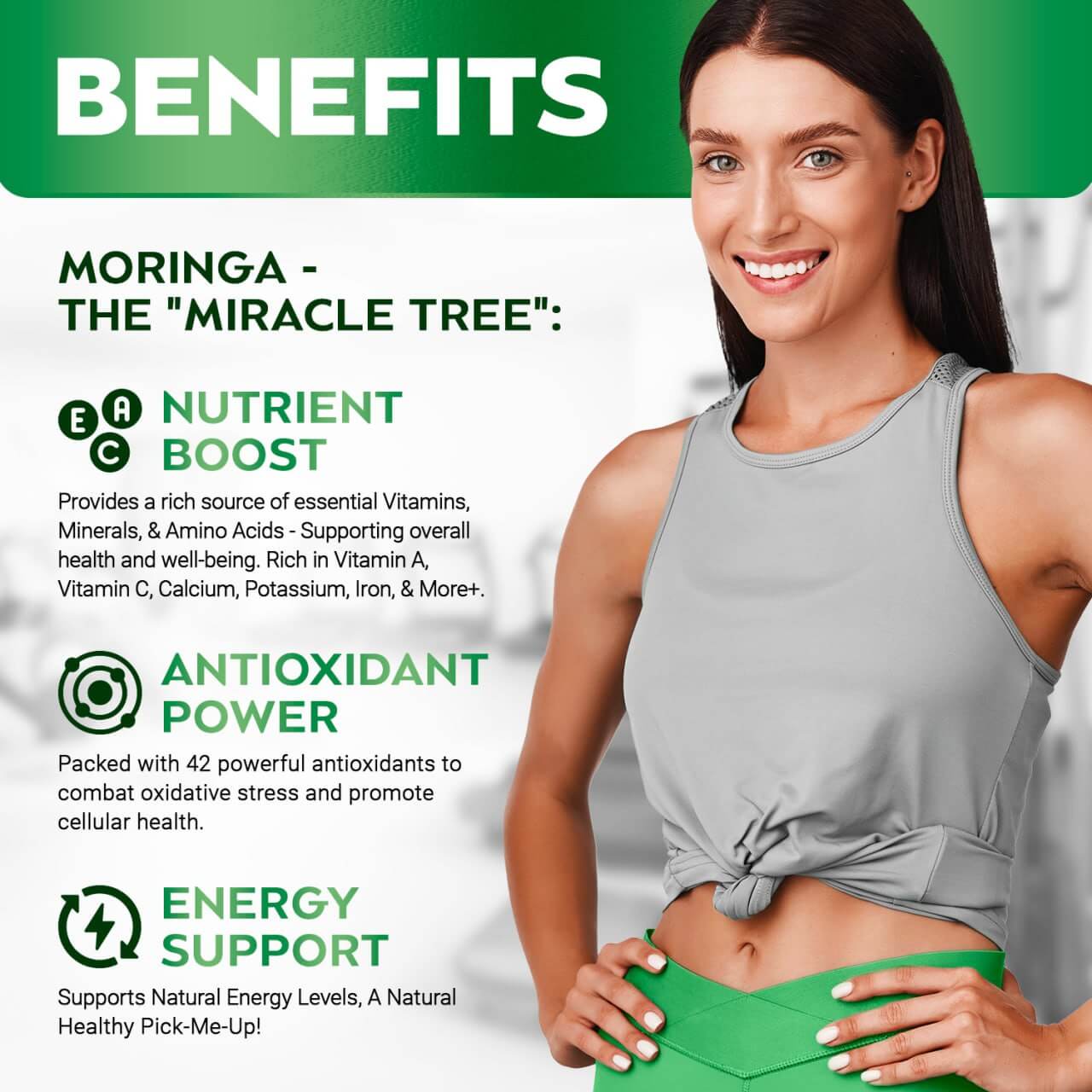 Pure Moringa Powder Capsules